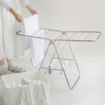 살대빠짐방지 튼튼한 접이식 스텐 빨래건조대 소형 중형-접이식건조대.실내빨래건조대.미니건조대.빨래행 : 불꽃의청춘