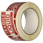 테이프케이스 - SHIPLBL-038 배송 포장 라벨 가약함/액체/손잡이 주의, 빨간색/흰색 팩당 500개(1팩) : 굿칩패스트05