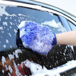 세차 핸드 워시 타올 극세사 세척 장갑 산호 스폰지 청소 도구 : 하나마켓18