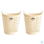 샤바스 세탁 빨래 바구니 45L 트임형 수염 버터 2개 : 밥도둑마켓