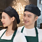 카페모자 식당 위생모자 유니폼모자 남여공용 브라운 : 쉐리핑크