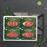[죽향본한우] 무항생제 1+한우 구이용 선물세트2호 1.2kg (등심 안심 부채살 업진살 각300g) : 보배들