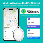 스틱pc 미니피씨 샤오미 스마트 에어태그 블루투스 GPS 휴대용 추적기 Apple Find My APP 에어 태그 로케이터 IOS용 애완 동물 키 파인더... 