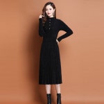 여성 추천 겨울 롱 모조밍크 니트 스커트 미디 이너 원피스 무릎 추동 스포M4 : 스포마켓365-G1