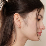 제이로렌 10K S라인 웨이브 원터치 귀걸이 : 제이로렌