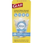 글래드 Glad 매직랩 쓰레기 재활용 봉투 작은OdorShield 15.2L 4갤런 화이트 클린 향 26장입 6팩 : 글로벌쇼핑G