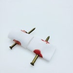 손가락 관통 못 마술 도구 분장 키트 용품 트릭 장난감 할로윈 소품 가짜 페이크 부상 : 알음알음 스토어