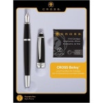 크로스® 베일리 만년필 중간 지점 0.44mm 블랙 배럴 잉크 : 포칠이직구