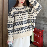 [무료배송/무료반품] 스웨터 라운드넥 루즈핏 간절기룩 H2806페도리니트 : 캔들메이킹