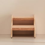 고무나무 원목 스텝 계단 스툴 발판 병원보조의자 : 샌디상점