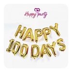 생일 축하 파티 백일 풍선 해피100 DAYS 골드 : 예마니