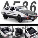 이니셜 d 디 도요타 ae86 학교 등산 운동 나들이 가방 백팩 배낭 굿즈 1/32 D AE86 합금 자동차 모델 장난감 금속 다이캐스트 절묘한 솜씨 풀백... 