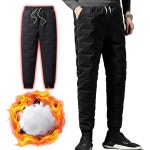 남성패딩바지 오토바이 방한바지 배달 라이더 패딩조거팬츠 아웃도어 낚시 현장근무복 농장 : 보민트레이딩