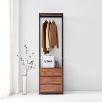 심플한 시스템 옷장가구 튼튼한 스틸프래임 행거 옷서랍장 G5334 : 구스상회