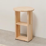 키큰 2단선반 테이블 삼나무 원목 협탁 사이드 차테이블 H6697 : 구스상회