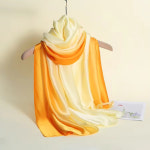 울실크스카프 여성용 레인보우 컬러 통기성 스카프 어머니용 여름 여행 목 시원한 피부 친화적 더운 날씨 용품 : 데일리마켓01