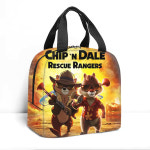 다람쥐 구조대 칩 앤 데일 스마트폰 미니백 에코백 보조 가방 굿즈 Chip n Dale 어린이 여행 도시락 학교 절연 휴대용 쿨러 토트 음식 피크닉... 