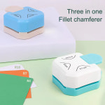 미니 라운드 코너 커터 내구성 펀치 종이 트리머 DIY 카드 KD05 R4 R7 R10mm 3 in 1 : 영윤샵