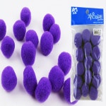 어린이집 유치원 만들기솜 컬러솜 솜방울 30mm 보라 : 제로투커머스