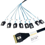 F8654 8i SLIMSAS to SATA 8 7P 케이블 NVMe U.2 백플레인댑터타 : 케이에스원무역