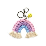 무지개 얀실 마크라메 매듭 키링 장식 만들기 1인 취미용품 가방액세서리 만들기키트 DIY용 : 씨엠커머스