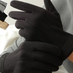 M56 남성 스마트 터치 라벨 포인트 스웨이드 장갑 URK 398 장갑 남자 : CKFLEX