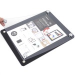 부착식 자석프레임 아크릴행사게시판 홍보메모꽂이 A5 : 벼리벼리상점