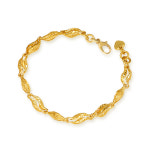 순금 팔찌 11.25g(3돈) [콤비 웨이브 라인] : 골드모아