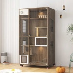 고양이케이지 고양이가구 동물병원 쇼케이스 놀이터 깊은 회색 178x90x60 : 성민이직구몰