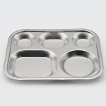 급식판 5구 3찬 스테인레스 식판 배식용 업소용 구내식당 : 가유다회