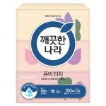 깨끗한나라 미용티슈 퓨어터치 180매 3입 x1팩 : 땡큐온