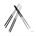 다온58 컬러 진공 젓가락 손님 용품 식당 급식 : 다온58스토어