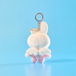 BT21 COOKY 엔젤 앤 빌런 엔젤 인형 키링 : 라인프렌즈