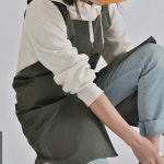 공방앞치마 앞트임 앞치마 남자 베이커리 작업앞치마 : 오뀨