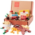 Hickory Farms 히코리 농장 농가 고기 및 치즈 음식 선물 바구니소형... 크리스마스 바구니 명절 집들이 미션 잭  샤프 체다 : -아롱다롱-