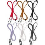 오네스트랩 | 빌리오네 안경 스트랩 6Pcs 프리미엄 홀더 체인 여성용 멀티컬러 리테이너 Black/ Red/ Brown/ Gray/ White/ Purple : 심플스태쉬