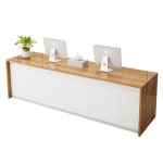 매장 카운터 계산대 테이블 학원 병원 백화점 인포데스크 나뭇결 무도장 120x60x80 : SH 에스에이치