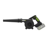 WORX WU230 강력함 가정용 미니 먼지 블로워 충전식 컴팩트 제거 도구 송풍기 WU230.9베어메탈 : 해외직구 샵프로그