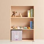 튼튼한 우드 3단 작은책장 심플한 오픈형 원목 3칸선반장 H6405 : 구스상회