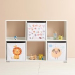 심플한 낮은 2단 6칸 오픈형 선반장 아이방 책꽂이 교구정리수납장 H6294 : 구스상회