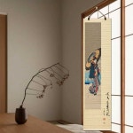 일본식당 장식 대나무발 일식당 벽화 이자카야 액자 A스타일(사진참조)가로30cm세로120cm : 행복잡화점-굿데이
