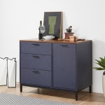 심플한 주방 낮은서랍장 고급스런 도어형 선반가구 수납장 G5111 : 구스상회