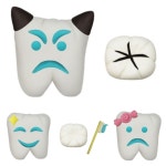 오물조물 비누 만들기 충치 진행단계 치아 모형 DIY 솝 클레이 점토 양치교육 (5세트) : 모두 도매