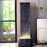 벽천 분수대 실내 인테리어 폭포 장식 자연 가습기 38x28x110cm : Trendyno