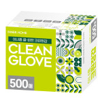 이너홈 클린한 엠보싱 위생장갑 500매 1박스 : 헬로우먼데이