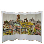 한옥마을풍경 8폭병풍 : 표구방.돌상병풍.행사용병풍