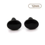 (E37-2) 검정타원형(나사형) 눈,코 겸용 12mm (1개) : 청송뜨개실
