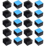전자 칩 MOS IC 다이오드 3극 냉각 열 방출을 위한 전도성... 20pcs 알루미늄 방열판 20x20x16mm0.79 20x20x16mm-20pcs-Black : 환희의 몰