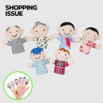 가족 손가락인형 6종 세트 유아 동화구연 교구 : 쇼핑이슈