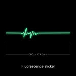 바이크 오토바이 글로우 스티커 방수 하트 비트 데칼 야마하 YZFR1 YZFR3 YZFR7 MT07 MT09 혼다 모토 장식 액세서리 : 팔라디움